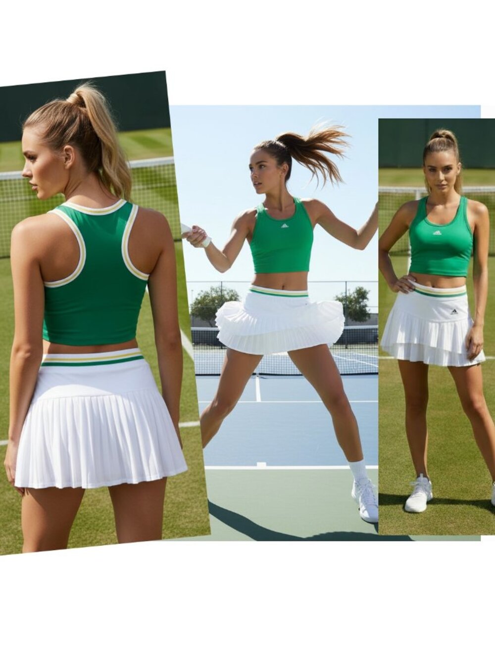 Nwt Adidas Stella Mccartney White Pleated Tennis Skort Skirt Shorts M Medium